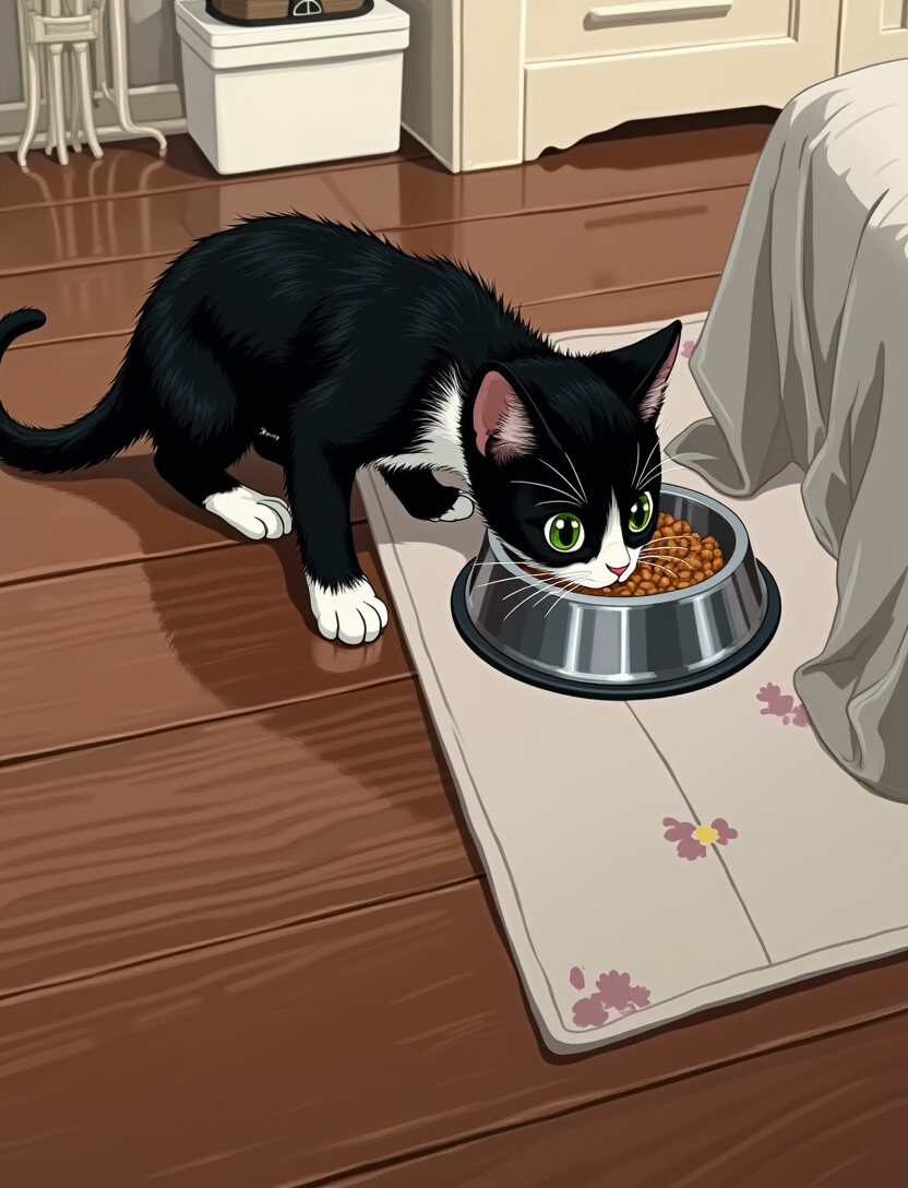 Fed her. All of it, in about a minute.